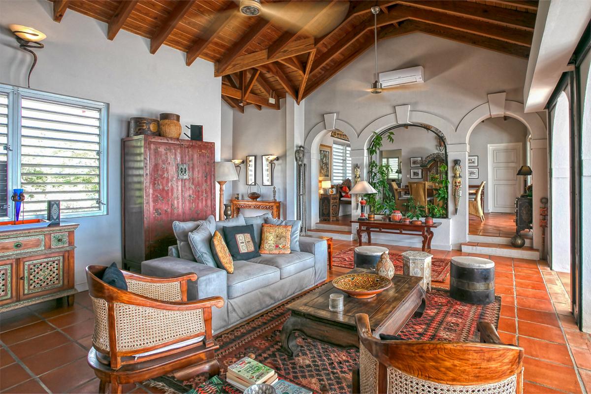 Saint Martin villa rental - The living room